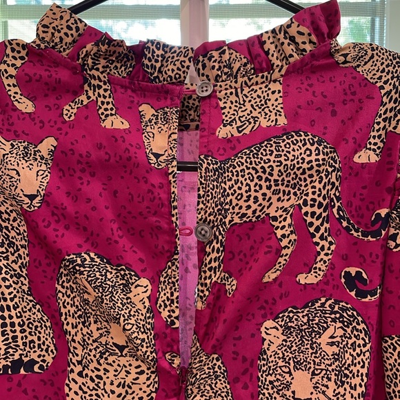 NWT Tyler Boe Sammy Pink Cheetah dress size XS - Picture 7 of 11